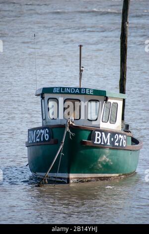 Barche da pesca in Minehead Harbour Foto Stock