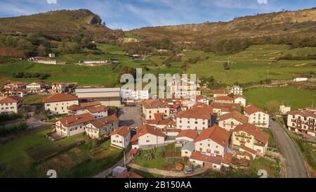 Almandoz è un villaggio della provincia di Navarra, Spagna Foto Stock