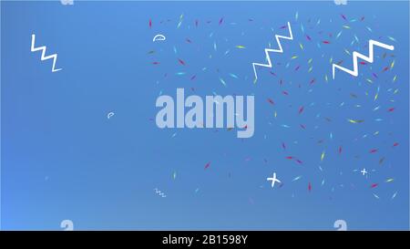 Texture di sfondo, luminosa. Fantasia spaziale recente. Idea di illustrazione colorifica minima. Colore ciano. Un'illustrazione dello sfondo a tema spaziale. Colorato Illustrazione Vettoriale