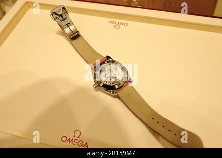 Still Life – Omega Watch, Omega Seamaster indietro dettaglio Foto Stock