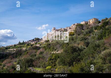 Comune di Verezzi, comune di Borgio Verezzi, Provincia di Savona, Liguria, Italia Foto Stock