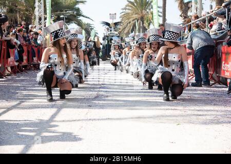 SITGES BARCELONA 2020/ CARNAVAL DE SITGES RÚA INFANTIL 23/02/200 Foto Stock