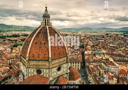 La Basilica di Santa Maria del Fiore (Basilica di Santa Maria del Fiore di Firenze, Italia Foto Stock