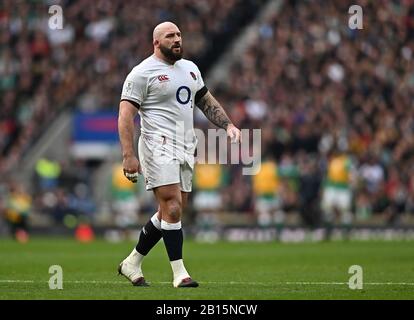 Twickenham, Regno Unito. 23rd Feb, 2020. Joe Marler (Inghilterra E Harlequins). Inghilterra V Irlanda. Guiness sei nazioni. Stadio Twickenham. Twickenham. Londra. REGNO UNITO. Credit Garry Bowden/Sport In Pictures/Alamy Live News. Credito: Sport In Immagini/Alamy Live News Foto Stock