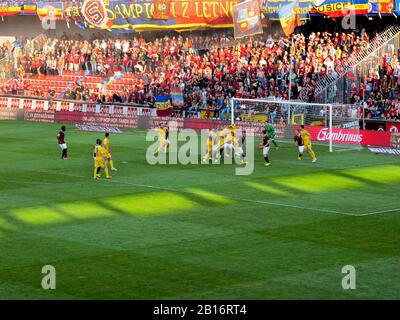 Sparta Prague giocatori di foootball Foto Stock