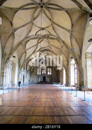 Sala Vladislav Nel Castello Di Praga. Praga. Repubblica Ceca Foto Stock