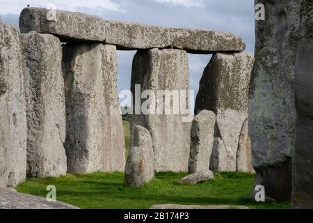 Stonehenge, Salisbury Plain, Wiltshire, Inghilterra Foto Stock