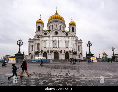 Cattedrale Di Cristo Salvatore O Cattedrale Di San Savors, Mosca, Federazione Russa Foto Stock