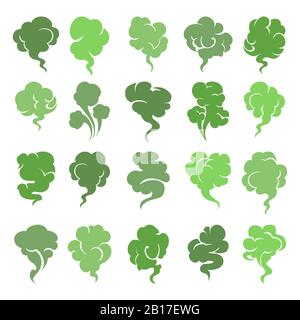 Icone di cattivo odore Illustrazione Vettoriale