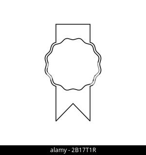 nastro migliore simbolo emblema vettore logo Illustrazione Vettoriale