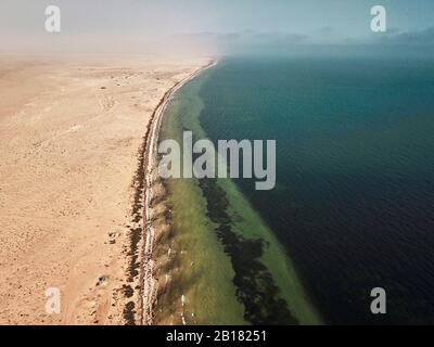 Mauritania, Iwik, veduta aerea della costa Foto Stock