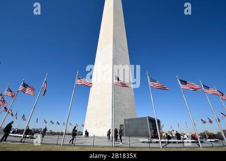 Vista panoramica del Washington Monument nel quartiere di Columbia Foto Stock