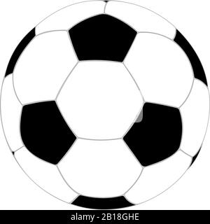 Pallone da calcio. Illustrazione Vettoriale