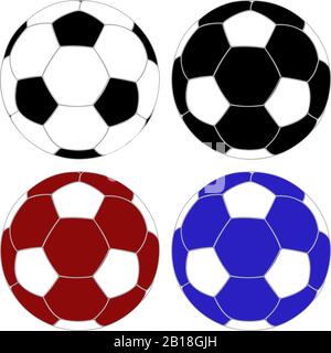 Palle Socker. Set colorato Illustrazione Vettoriale