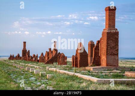 Post Officers' Quarti, Fort Unione monumento nazionale, Watrous, Nuovo Messico USA Foto Stock