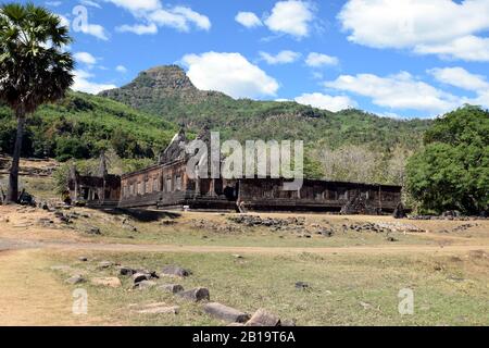 Wat Phou tempio area, Champasak, Laos Foto Stock