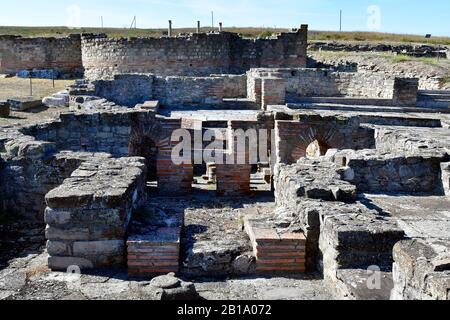 Macedonia del Nord ex FYROM, scavi nell'antico villaggio romano di Stobi Foto Stock