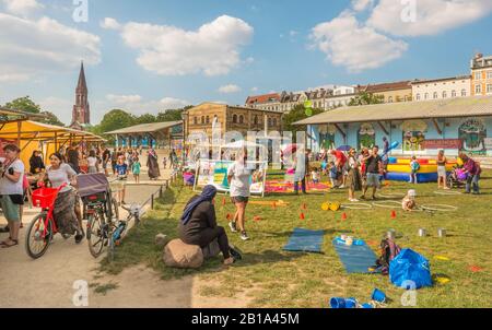 ´s festival per bambini al parco goerlitzer Foto Stock