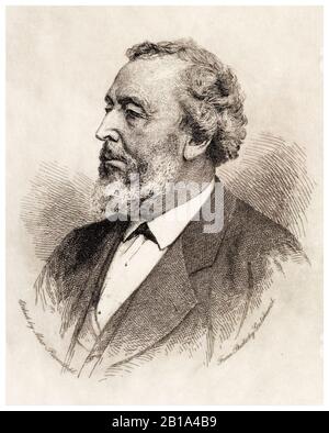 Bayard Taylor (1825-1878), americano, scrittore di viaggio, ritratto di Max Rosenthal, 1902 CMA, USA Foto Stock