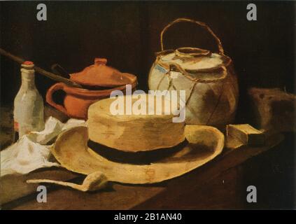 Still Life with Hat and Pipe 1884 - Painting by Vincent van Gogh - immagine Ad Altissima risoluzione e qualità Foto Stock