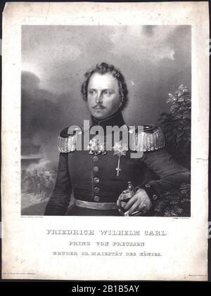 Friedrich Wilhelm Karl Von Preußen. Foto Stock