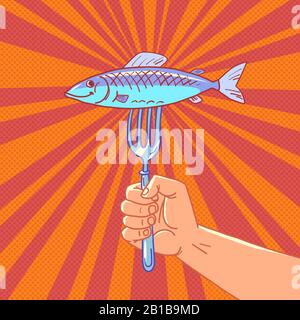 pesce aringhe cibo Illustrazione Vettoriale