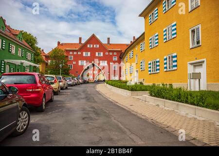 GOTHA, Germania - circa maggio, 2019: Townscape di Gotha in Turingia, Germania Foto Stock