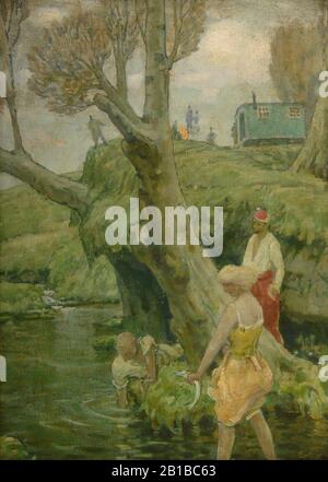 Fritz Erler - Die Fischdiebe. Foto Stock