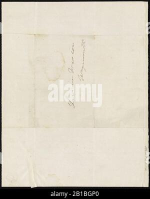 Da Deborah Weston a Lucia Weston; ca. 1830 p2. Foto Stock