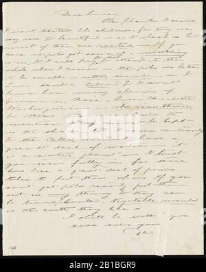 Da Deborah Weston a Lucia Weston; ca. 1830 p1. Foto Stock