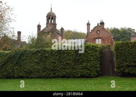 Keele University Clock House, Keele, Staffordshire, Inghilterra, Regno Unito Foto Stock