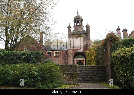 Keele University Clock House, Keele, Staffordshire, Inghilterra, Regno Unito Foto Stock