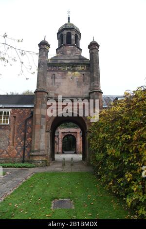 Keele University Clock House, Keele, Staffordshire, Inghilterra, Regno Unito Foto Stock