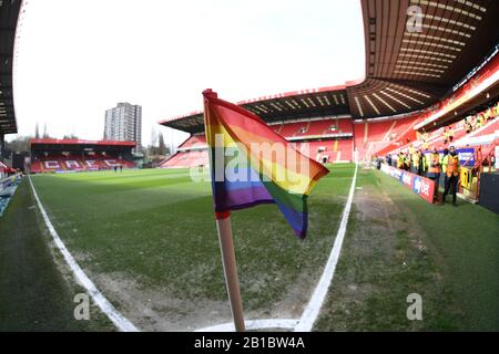 22nd Febbraio 2020, The Valley, Londra, Inghilterra; Sky Bet Championship, Charlton Athletic / Luton Town :Vista generale della Valle casa di Charlton Athletic Foto Stock