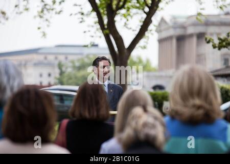 Programma Fulbright Cerimonia Di Piantatura Dell'Albero Commemorativo (26556106746). Foto Stock