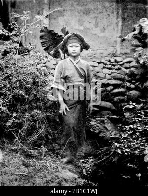 Tipo completo di una ragazza di Baksa. Foto Stock