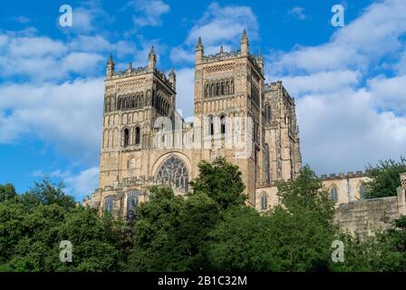 Le torri di Durham Catherdral. Durham, Regno Unito. Foto Stock