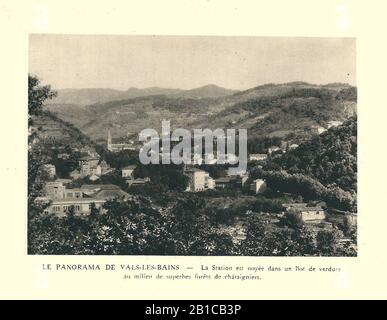 G.-L. Arlaud-recueil Vals Saint Jean-Vals, panorama figlio. Foto Stock
