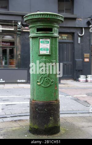 Edward Vll letterbox nella città irlandese di Cork Foto Stock