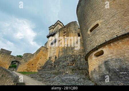 Francia, Dordogne, Château de Castelnaud-la-Chapelle Foto Stock