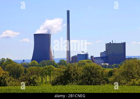 Centrale Elettrica Di Heyden, Germania, Renania Settentrionale-Vestfalia, Petershagen Foto Stock