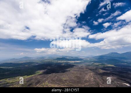 Campo di lava, vulcano Paricutin, stato di Michoacan, Messico, America Centrale Foto Stock