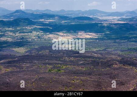 Campo di lava, vulcano Paricutin, stato di Michoacan, Messico, America Centrale Foto Stock