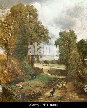 The Cornfield, 19th Century Painting by John Constable - immagine Ad Altissima risoluzione e qualità Foto Stock