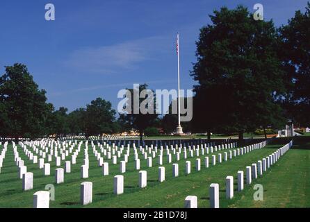 Graves, Fort Smith National Cemetery, Arkansas Foto Stock