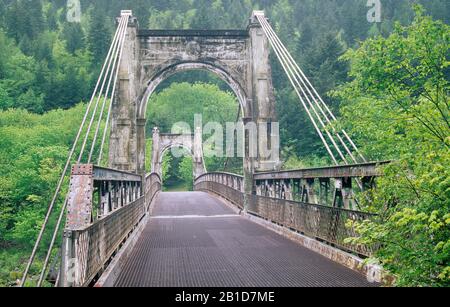 Alexandra Bridge, Alexandra Bridge Provincial Park, British Columbia, Canada Foto Stock