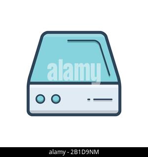 Immagine del disco rigido Illustrazione Vettoriale