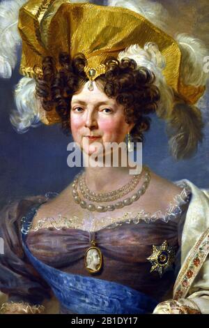 Empress Marie Feodorovna Della Russia. (Moglie dell'imperatore Alessandro III) 1825 di George Dawe (1779-1826) Russia, Russia, Federazione, Foto Stock