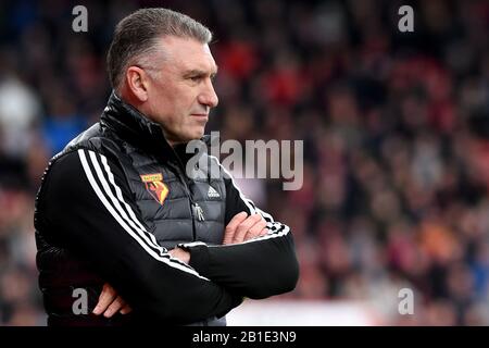 Responsabile di Watford, Nigel Pearson - AFC Bournemouth v Watford, Premier League, Vitality Stadium, Bournemouth, UK - 12th gennaio 2020 solo per uso editoriale - si applicano le restrizioni di DataCo Foto Stock