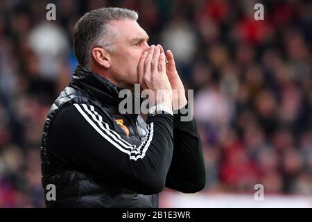 Responsabile di Watford, Nigel Pearson - AFC Bournemouth v Watford, Premier League, Vitality Stadium, Bournemouth, UK - 12th gennaio 2020 solo per uso editoriale - si applicano le restrizioni di DataCo Foto Stock